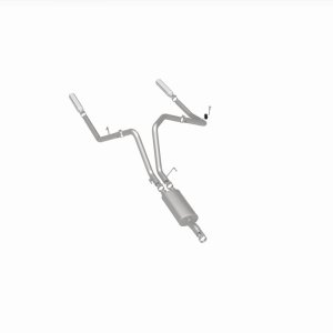 Dodge Ram 1500 Performance Exhaust - Rear - Magnaflow - Cat Back, Dual Split Rear Exit, Street Series - Polished - `04-`05