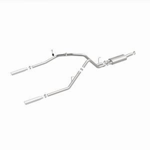 Dodge Ram 1500 Performance Exhaust - Rear - Magnaflow - Cat Back, Dual Split Rear Exit, Street Series - Polished - `04-`05