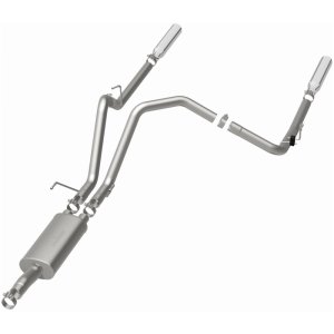 Dodge Ram 1500 Performance Exhaust - Rear - Magnaflow - Cat Back, Dual Split Rear Exit, Street Series - Polished - `04-`05
