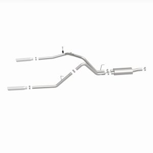 Dodge Ram 1500 Performance Exhaust - Rear - Magnaflow - Cat Back, Dual Split Rear Exit, Street Series - Polished - `04-`05