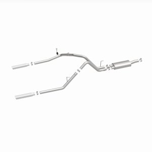 Dodge Ram 1500 Performance Exhaust - Rear - Magnaflow - Cat Back, Dual Split Rear Exit, Street Series - Polished - `04-`05