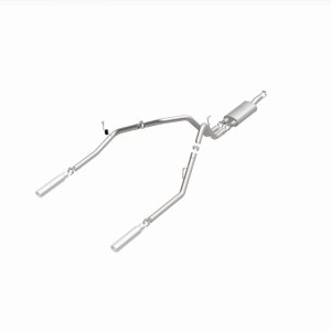 Dodge Ram 1500 Performance Exhaust - Rear - Magnaflow - Cat Back, Dual Split Rear Exit, Street Series - Polished - `04-`05