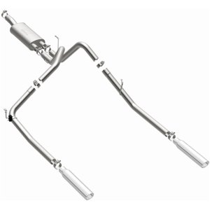 Dodge Ram 1500 Performance Exhaust - Rear - Magnaflow - Cat Back, Dual Split Rear Exit, Street Series - Polished - `04-`05