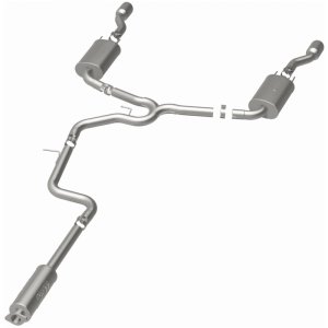 Chevrolet Impala Performance Exhaust - Dual Split Rear - Magnaflow - Street Series Cat-Back - Polished - `06-`09