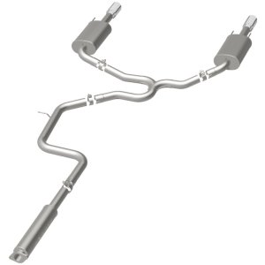 Chevrolet Impala Performance Exhaust - Rear - Magnaflow - Street Series Cat-Back, Dual Split Rear Exit, Stainless Steel - Polished - `00-`05