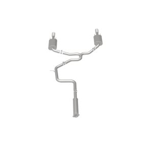 Chevrolet Impala Performance Exhaust - Rear - Magnaflow - Street Series Cat-Back, Dual Split Rear Exit, Stainless Steel - Polished - `00-`05