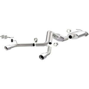 Hummer H2 Performance Exhaust - Rear - Magnaflow - Cat Back Dual Split Rear Exit - Polished - 2007 Hummer H2 Performance Exhaust - Rear - Magnaflow - Cat Back Dual Split Rear Exit - Polished - 2007