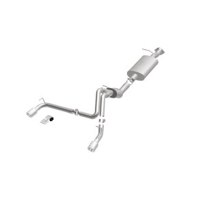 Hummer H2 Performance Exhaust - Rear - Magnaflow - Cat Back Dual Split Rear Exit - Polished - 2007 Hummer H2 Performance Exhaust - Rear - Magnaflow - Cat Back Dual Split Rear Exit - Polished - 2007