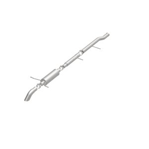 GMC Sierra Performance Exhaust - Rear - Magnaflow - Off Road Pro Cat-Back, Single Wall Turndown Cut Edge Tips - Satin - `09-`10