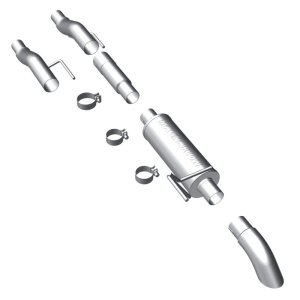 Ford F-150 Performance Exhaust - Magnaflow - Off-Road Pro Cat-Back with 3in SS Turn Down Tip - Satin - `11-`14