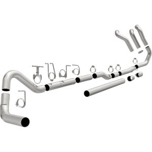 Ford F-350 Super Duty Performance Exhaust - Single Passenger Side Rear Exit - Magnaflow - Turbo Back - `99-`03