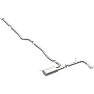 Ford Fusion Performance Exhaust - Single Straight Passenger Side Rear - Magnaflow - Street Catback - Polished - `15-`18