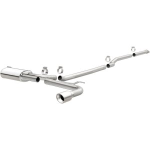 Ford Fusion Performance Exhaust - Single Straight Passenger Side Rear - Magnaflow - Street Catback - Polished - `15-`18