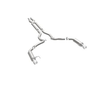 Ford Mustang Performance Exhaust - Rear - Magnaflow - Cat Back, Competition, Dual Split Polished Tips - Polished - `15-`17