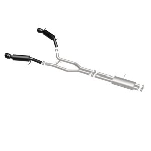 Land Rover Range Rover Performance Exhaust - Rear - Magnaflow - Cat-Back, Dual Split Rear Exit, Touring Series Black, 2.5 in piping, 4.5 in Black Tips - Black - `15-`16 Land Rover Range Rover Performance Exhaust - Rear - Magnaflow - Cat-Back, Dual Split Rear Exit, Touring Series Black, 2.5 in piping, 4.5 in Black Tips - Black - `15-`16