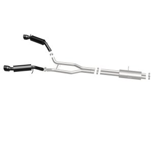 Land Rover Range Rover Performance Exhaust - Rear - Magnaflow - Cat-Back, Dual Split Rear Exit, Touring Series Black, 2.5 in piping, 4.5 in Black Tips - Black - `15-`16 Land Rover Range Rover Performance Exhaust - Rear - Magnaflow - Cat-Back, Dual Split Rear Exit, Touring Series Black, 2.5 in piping, 4.5 in Black Tips - Black - `15-`16