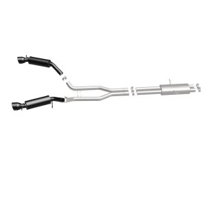 Land Rover Range Rover Performance Exhaust - Rear - Magnaflow - Cat-Back, Dual Split Rear Exit, Touring Series Black, 2.5 in piping, 4.5 in Black Tips - Black - `15-`16 Land Rover Range Rover Performance Exhaust - Rear - Magnaflow - Cat-Back, Dual Split Rear Exit, Touring Series Black, 2.5 in piping, 4.5 in Black Tips - Black - `15-`16