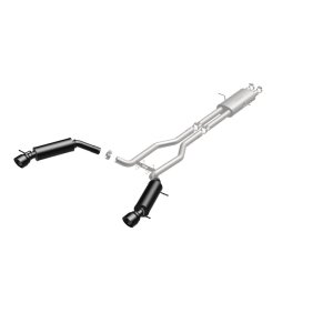 Land Rover Range Rover Performance Exhaust - Rear - Magnaflow - Cat-Back, Dual Split Rear Exit, Touring Series Black, 2.5 in piping, 4.5 in Black Tips - Black - `15-`16 Land Rover Range Rover Performance Exhaust - Rear - Magnaflow - Cat-Back, Dual Split Rear Exit, Touring Series Black, 2.5 in piping, 4.5 in Black Tips - Black - `15-`16