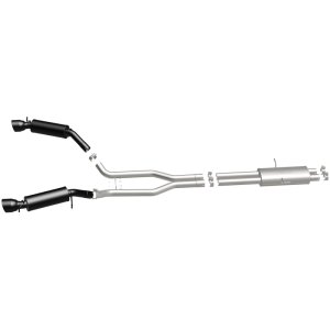 Land Rover Range Rover Performance Exhaust - Rear - Magnaflow - Cat-Back, Dual Split Rear Exit, Touring Series Black, 2.5 in piping, 4.5 in Black Tips - Black - `15-`16 Land Rover Range Rover Performance Exhaust - Rear - Magnaflow - Cat-Back, Dual Split Rear Exit, Touring Series Black, 2.5 in piping, 4.5 in Black Tips - Black - `15-`16
