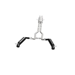 Land Rover Range Rover Performance Exhaust - Rear - Magnaflow - Cat-Back, Dual Split Rear Exit, Touring Series Black, 2.5 in piping, 4.5 in Black Tips - Black - `15-`16 Land Rover Range Rover Performance Exhaust - Rear - Magnaflow - Cat-Back, Dual Split Rear Exit, Touring Series Black, 2.5 in piping, 4.5 in Black Tips - Black - `15-`16