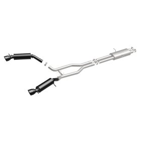Land Rover Range Rover Performance Exhaust - Rear - Magnaflow - Cat-Back, Dual Split Rear Exit, Touring Series Black, 2.5 in piping, 4.5 in Black Tips - Black - `15-`16 Land Rover Range Rover Performance Exhaust - Rear - Magnaflow - Cat-Back, Dual Split Rear Exit, Touring Series Black, 2.5 in piping, 4.5 in Black Tips - Black - `15-`16