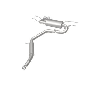 Mazda MX-5 Miata Performance Exhaust - Rear - Magnaflow - Cat-Back, Dual Straight Passenger Side Rear Exit, 3in Polished Welded-On Double Wall Angle Cut Folded Edge Tips - Polished - `15-`23