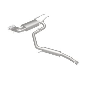 Mazda MX-5 Miata Performance Exhaust - Rear - Magnaflow - Cat-Back, Dual Straight Passenger Side Rear Exit, 3in Polished Welded-On Double Wall Angle Cut Folded Edge Tips - Polished - `15-`23