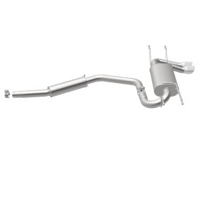 Mazda MX-5 Miata Performance Exhaust - Rear - Magnaflow - Cat-Back, Dual Straight Passenger Side Rear Exit, 3in Polished Welded-On Double Wall Angle Cut Folded Edge Tips - Polished - `15-`23