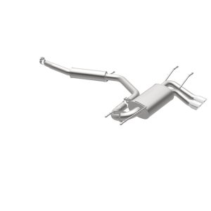 Mazda MX-5 Miata Performance Exhaust - Rear - Magnaflow - Cat-Back, Dual Straight Passenger Side Rear Exit, 3in Polished Welded-On Double Wall Angle Cut Folded Edge Tips - Polished - `15-`23