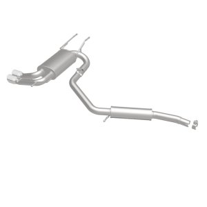 Mazda MX-5 Miata Performance Exhaust - Rear - Magnaflow - Cat-Back, Dual Straight Passenger Side Rear Exit, 3in Polished Welded-On Double Wall Angle Cut Folded Edge Tips - Polished - `15-`23
