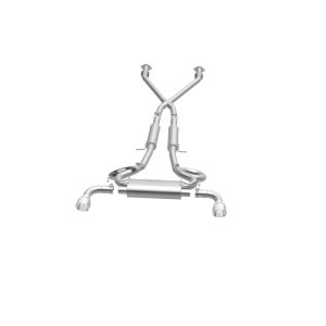 Nissan 370Z Performance Exhaust - Dual Split Rear Exit - Magnaflow - Street Series Cat Back - `09-`20