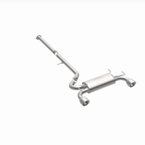 Nissan 350Z Performance Exhaust - Rear - Magnaflow - Street Series Cat Back, Dual Split Rear Exit, Polished 4.5in Tips - `03-`09