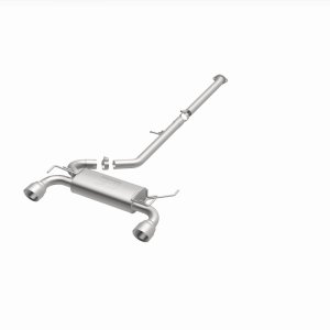 Nissan 350Z Performance Exhaust - Rear - Magnaflow - Street Series Cat Back, Dual Split Rear Exit, Polished 4.5in Tips - `03-`09