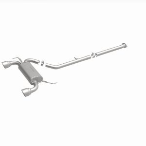 Nissan 350Z Performance Exhaust - Rear - Magnaflow - Street Series Cat Back, Dual Split Rear Exit, Polished 4.5in Tips - `03-`09