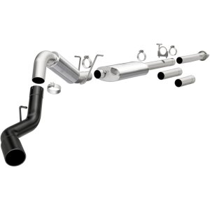 GMC 2500 Performance Exhaust - Single Passenger Side Rear Exit - Magnaflow - Cat Back - Black - `11-`19