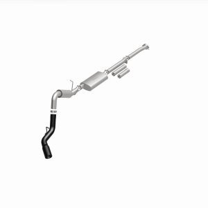 GMC 3500 Performance Exhaust - Single Passenger Side Rear Exit - Magnaflow - Cat Back - Black - `11-`19