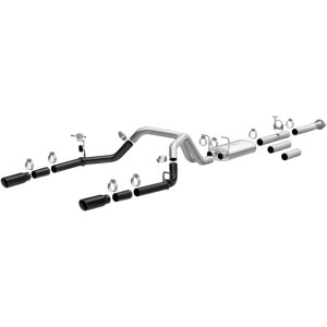 Chevrolet Silverado 3500 Performance Exhaust - Magnaflow - Street Series Black Cat-Back - Black - `11-`19 Chevrolet Silverado 3500 Performance Exhaust - Magnaflow - Street Series Black Cat-Back - Black - `11-`19