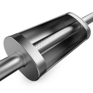 Chevrolet Silverado 1500 Performance Exhaust - Single Passenger Side Rear - Magnaflow - Street Series Cat-Back - Polished - 2019