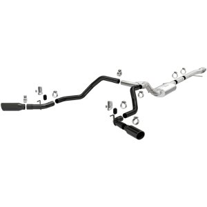 Chevrolet Silverado 1500 Performance Exhaust - Rear - Magnaflow - Street Series Dual Split Exit with Black Tips - Black - 2019