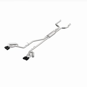 Ford Explorer Performance Exhaust - Magnaflow - Street Series Cat-Back - Black Chrome - `20-`25