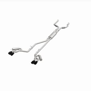 Ford Explorer Performance Exhaust - Magnaflow - Street Series Cat-Back - Black Chrome - `20-`25