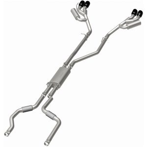 Ford Explorer Performance Exhaust - Magnaflow - Street Series Cat-Back - Black Chrome - `20-`25