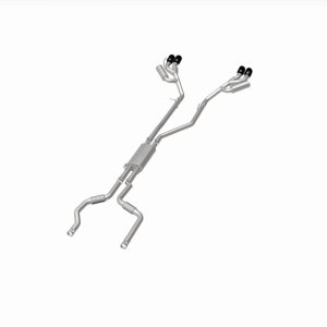 Ford Explorer Performance Exhaust - Magnaflow - Street Series Cat-Back - Black Chrome - `20-`25