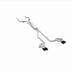 Ford Explorer Performance Exhaust - Magnaflow - Street Series Cat-Back - Black Chrome - `20-`25