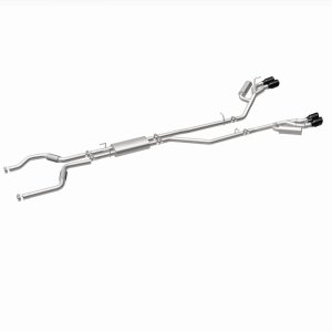 Ford Explorer Performance Exhaust - Magnaflow - Street Series Cat-Back - Black Chrome - `20-`25