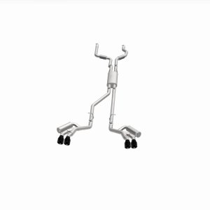 Ford Explorer Performance Exhaust - Magnaflow - Street Series Cat-Back - Black Chrome - `20-`25