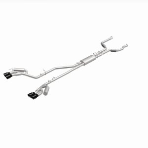 Lincoln Aviator Performance Exhaust - Magnaflow - Street Series Cat-Back - Black Chrome - `20-`25
