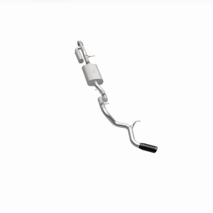 GMC Yukon Performance Exhaust - Single Passenger Side Rear Exit - Magnaflow - Street Series, Cat-Back, No Drone Technology, Stainless Steel with Black Chromed Tip - Black - `21-`25