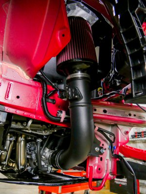 Subaru WRX Performance Air Intake - Mishimoto - Oiled Filter - Micro-Wrinkle Black - `22-`27