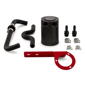 Honda Civic Type R Baffled Oil Catch Can Kit - Mishimoto - PCV Side, Direct-Fit - Red - `17-`27